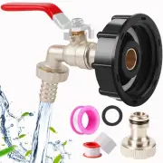 1/2" Leakproof Brass IBC Tote Fittings - Winterizing IBC Tote Adapter IBC 2" ...