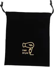 Anneome Multipurpose Lint Drawstring Hair Dryer Bag Travel Pouch Easy Zipper Closure Gym