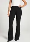 Betabrand Women XLP Classic Dress Pant Yoga Pant Bootcut Solid Black Stretch NEW