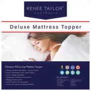 Renee Taylor Deluxe 1000 GSM High Loft Fully Fitted Mattress Topper