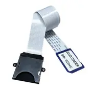 SD to SD Card Extension Cable Card Read Adapter Flexible Extender Micro-SD to SD/SDHC/SDXC Memory Ca White Black