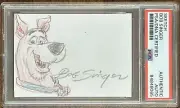 Scooby Doo Original Color Drawing Sketch Signed & Drawn By Bob Singer PSA DNA