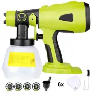 1x Replace Portable HVLP Paint Sprayer Gun Powered by Ryobi ONE+ 18V Battery