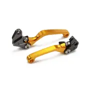 Aluminum CNC Billet Brake Clutch Levers For Suzuki RM125/250 1996-2003 32 GOLD