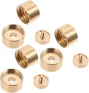 Milisten 1 Set Small upper and lower cover Trumpet Buckle Snap trumpets finger buttons trumpet valve screw cap trumpet repair parts pro tools Trumpet Button copper washer musical instrument