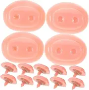 UPKOCH 30 Sets Piggy Nose Accessories Pig Nose for Doll Pink Plastic