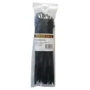 Powerforce Cable Tie Black 280mm x 7.6mm Pack of 100 POWCT2807BK/100