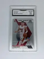 2019-20 Panini Mosaic Tyler Herro Mosaic NBA Debut RC Rookie Graded 10 Mint