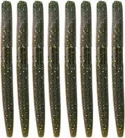 10cm / 6.5g Soft Fishing Lures, 8PCS PVC Bait with Undulating Tail, Night Fishing Reflective Lure for Bass Freshwater Saltwater