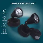 100W Outdoor Flood Light Security Sensor Light Halogen Floodlights IP44 Black