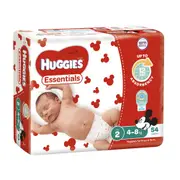 Huggies Essentials Nappies Infant 4-8kg 54 Pack
