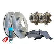 Rear Wheel Bearing Hub Ass Rotor Pad Kit for Mitsubishi Pajero NS NT 12mm Hole
