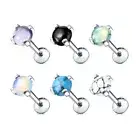 4 mm Semi Precious Stone Labret Daith Tragus Helix Ear Cartilage Studs 16G