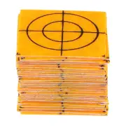30pcs Survey Reflector Sheets 20mm Self-adhesive Survey Target Mark, Yellow