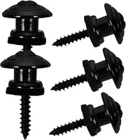 WESIEVYA Bass Straps Pegs Pcs Guitar Strap Locks for Acoustic Electric Bass and Ukulele Retainer System