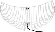 Nooelec Satellite Mesh Antenna Bundle for Inmarsat, Iridium, & Hydrogen Line Applications. 20dBi Parabolic Antenna w/ 1.4GHz Center Frequency, 300MHz+ Bandwidth. LMR400 SMA Feed Cable & Mounting Kit