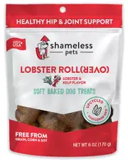 [SHP00134] SHAMELESS PETS Soft Baked Dog Treats Lobster Rollover 6oz,1 Pack