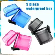 Waterproof Hard Plastic Cigarette travel Case crushproof 100’s Wallet NEW 3 PACK