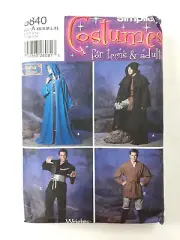 Simplicity 5840 Sewing Pattern Halloween Costume Cosplay Theater Uncut