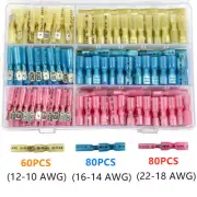 220pcs Heat Shrink Male & Female Quick Disconnect Wire Connectors Spade Terminal