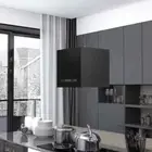 vidaXL Hanging Island Range Hood Touch Sensor LCD 37 cm Powder-coated Steel