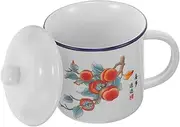 Gatuida Vintage Enamel Mug Durable Retro Coffee and Tea Cup for Home Office Cafe Elegant Design for Weddings and Parties Practical Enamel Teacup for Long Term Use