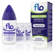 Flo Sinus Care Starter Kit Bottle Plus 12 Sachets