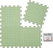 DJAPWPX 4Pcs Foam Blocking Board Set with 100 T-Pins Thick Foam Knitting Block Mat Professional Grid Knitting Board Foam Crafts Blocking Mats for Beginner Knitting Lover DIY Gift Craft