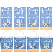MAGICLULU 12Pcs Present Bags Multi Function Paper Party Bags Chic Festival Supply for Home Company and Store Celebrations Decorative Candle Holder Pattern Design