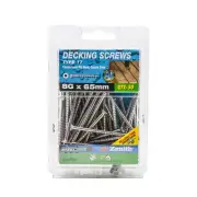 Zenith 8G x 65mm Stainless Steel Type 17 Decking Screws - 50 Pack