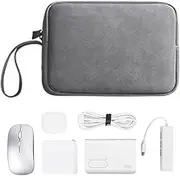 Cable Organizer Travel | Portable Computer Accessories Zipper Pouch | Pc Digital Accessories Pouch Sleeve Storage Portable for Cord Earphone Charger Power Bank