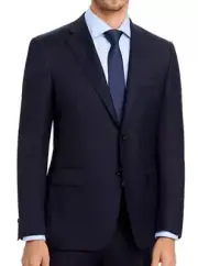 Canali Blazer US 48L Navy Striped Suit Brand New Suit Jacket 100% Italian Wool
