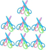 SEWACC 14pcs Plastic Preschool Safety Scissors Training Scissors for Boys and Girls Art Spring Mechanism