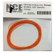 NCE Orange Ultraflex Wire ~ 32AWG ~ 10 Feet ~ 5240253 ~ NEW