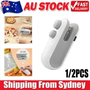 1/2X 2 in 1 Magnetic Mini Auto Heat Sealer Rechargeable Snack Bag Sealer Machine