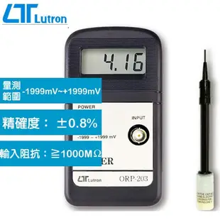 【威利小站】 Lutron ORP-203 氧化還原測試計 電錶 儀表 儀器