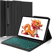 For Samsung Galaxy Tab 12.4" S9 FE Plus/S9 Plus With Backlit Keyboard Case Cover