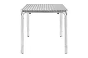 Bolero Square Stacking Table Stainless Steel 700mm - Cafe Tables (U505) - U505
