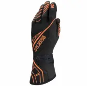 Sparco Nomex Racing Gloves Lap RG-5 Small Black/Orange SFI FIA Rated