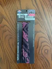 New JUNK Brand Big Bang Lite Headband Pink Paisley