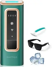 IPL Laser Hair Removal for Women and Men, Sapphire Ice-Cooling System for Nearly Painless & Long-Lasting Result Hair Removal Device at Home for Face, Legs, Arms, Bikini Line, Whole Body