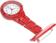 [VALICLUD] Pocket Watch Nursing Accessories for Watches Women Watch Clip Ladies Watches Woman Dainty Medical Hanging Watch Fob Clip on Watch Rose Gold Watch Women Metal White
