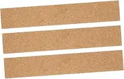 jojofuny 3Pcs Self Adhesive Cork Bulletin Strips for Memo Board Photo Wall Cork Strips for Office and Home Decor for Memos Notes and Photos