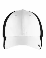 Nike Golf Club Cap Dri-Fit Unstructured Strapback White Black Sz M/L FD9709-101