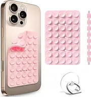 Double-Sided Silicone Suction Phone Case for Any Smartphone - Sturdy Grip, Universal Compatibility, Ideal for Multiple Scenarios(Light Pink)