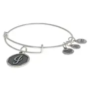 NEW Alex and Ani Initial I Bracelet - Silver Toned Monogram Letter Adjustable