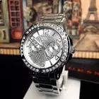 AUTHENTIC GUESS LADIES' SASSY WATCH SILVER TONE RRP:$349 U0705L1 Brand New