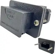 Trailer Vision 50 Amp Anderson Connector Flush Mount Assembly - 50A Anderson Plug Cover for Towbar Trucks Battery Boxes Solar 4WD Industrial Marine Trailers (50 Amp Cover with Metal Bracket)