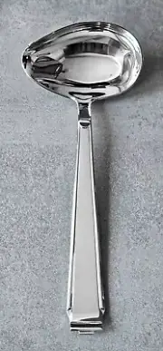 Robbe And Berking Deco Art Sauce Spoon 925 Sterling Silver