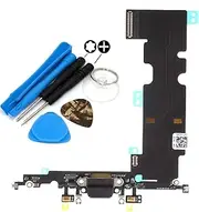 iReplaceParts Charging Port For iPhone 8 Plus USB Dock Connector Replacement Lower Microphone With Tool Kit